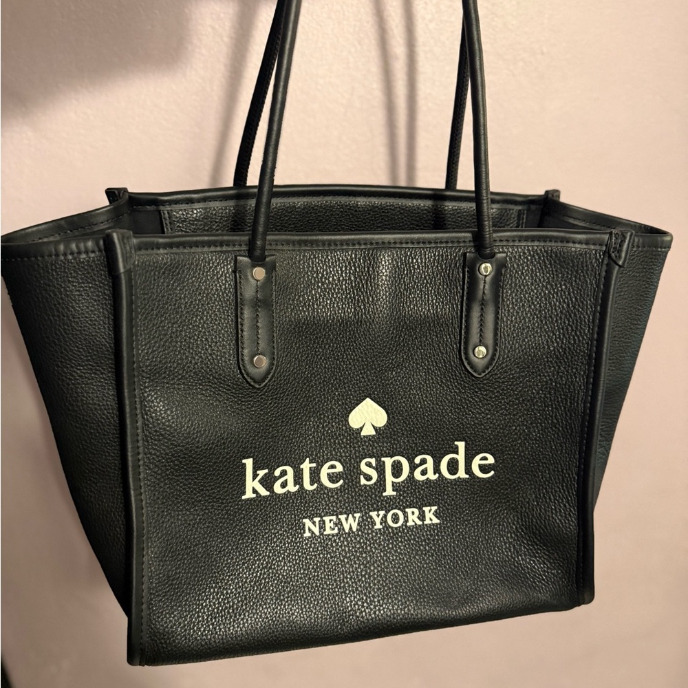 Kate Spade Black Pebbled Leather Tote